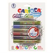 Fabric Glitter Glue Paint Pen Set, Assorted, 6pk, Mix